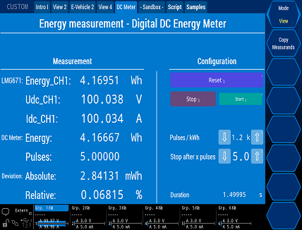 DC-meter test system